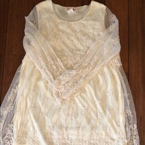 Lady Noiz boutique ivory lace tulle dress